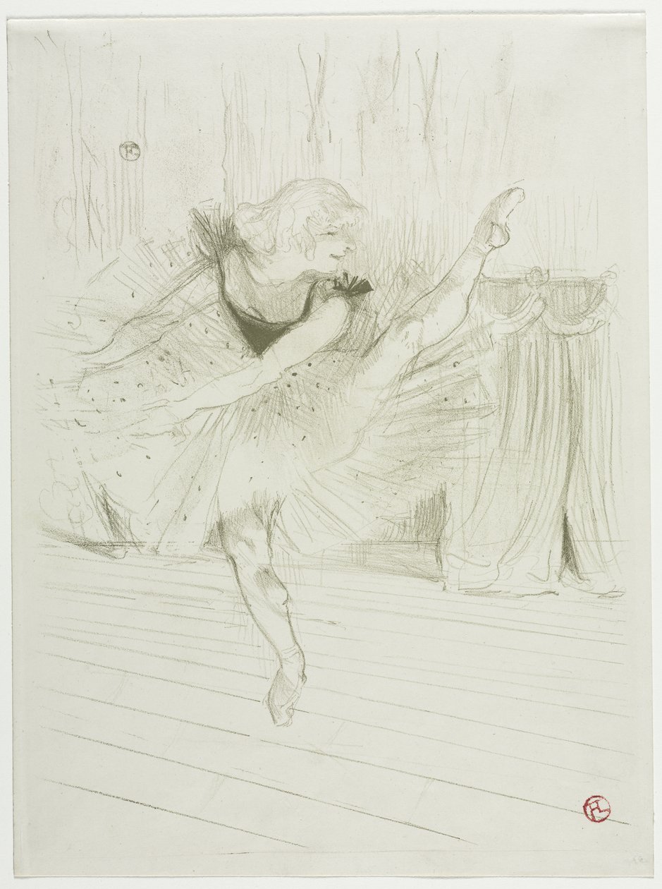 Miss Ida Heath, Engelse danseres door Henri de Toulouse-Lautrec