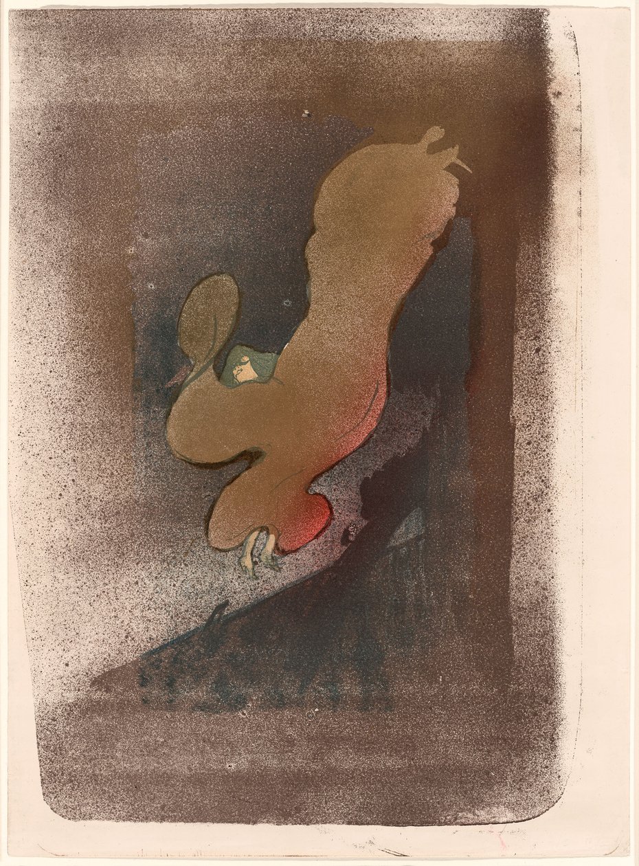Miss Loïe Fuller door Henri de Toulouse-Lautrec