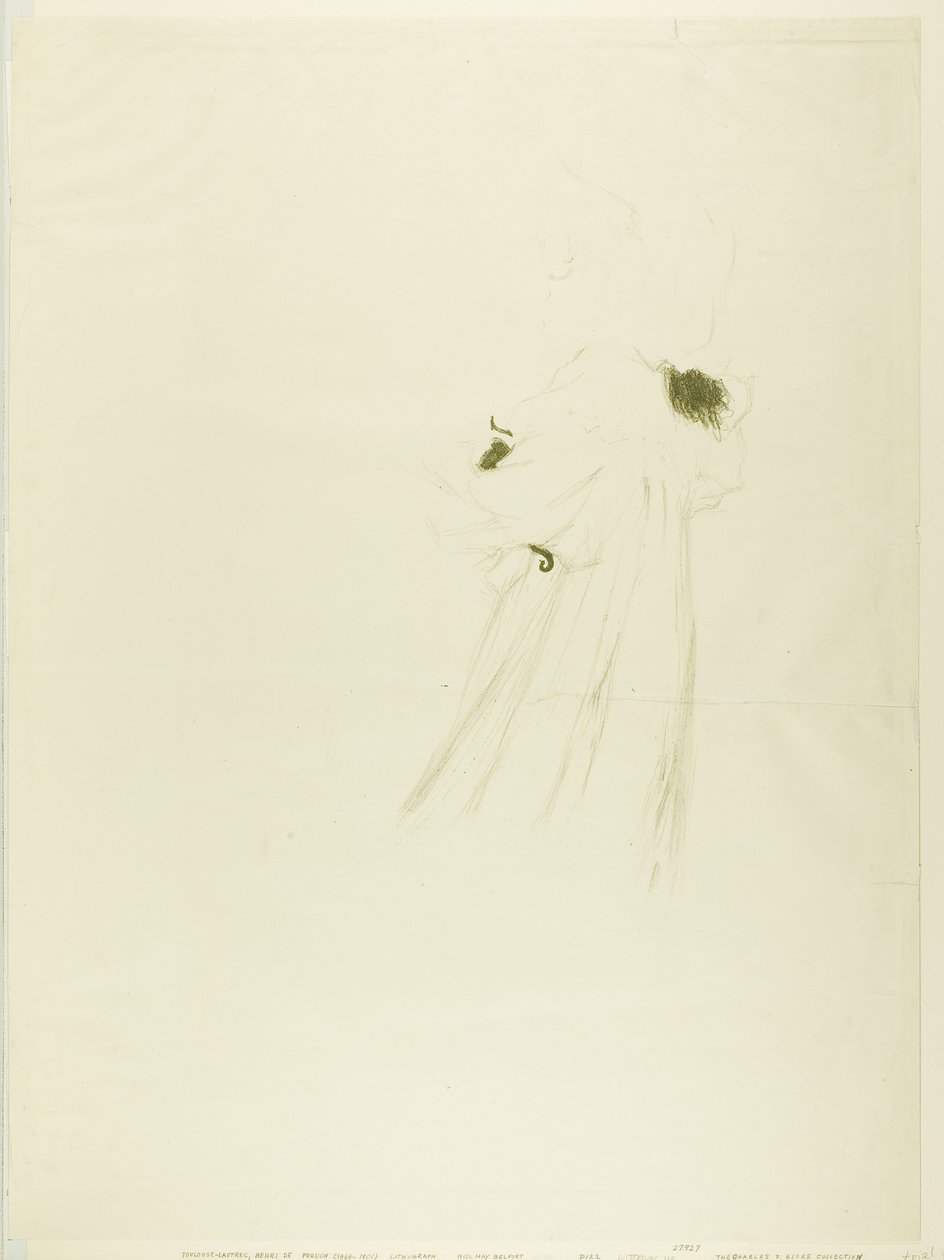 Miss May Belfort (grote plaat) door Henri de Toulouse-Lautrec