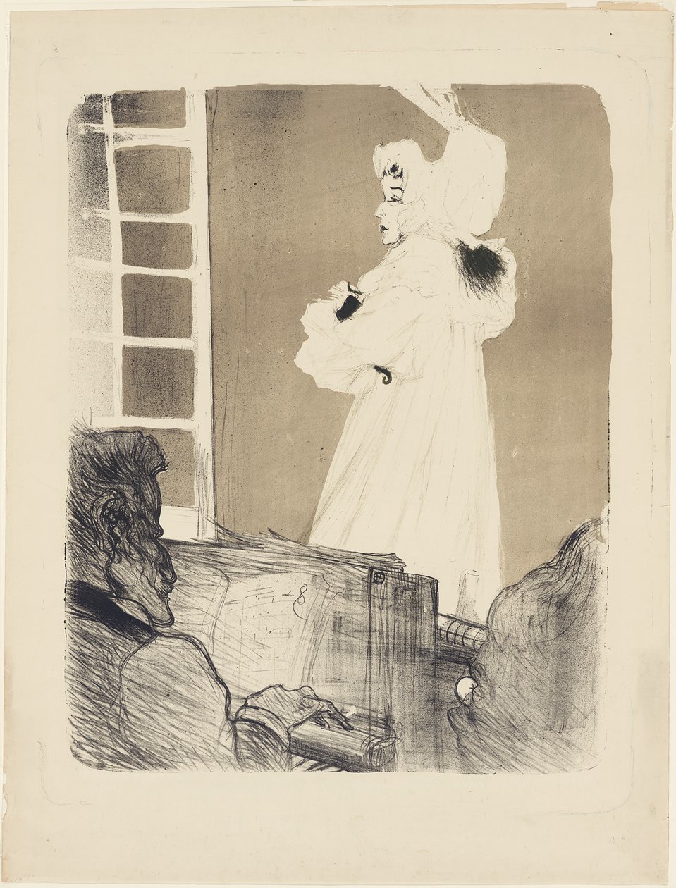 Miss May Belfort (grote plaat) door Henri de Toulouse-Lautrec