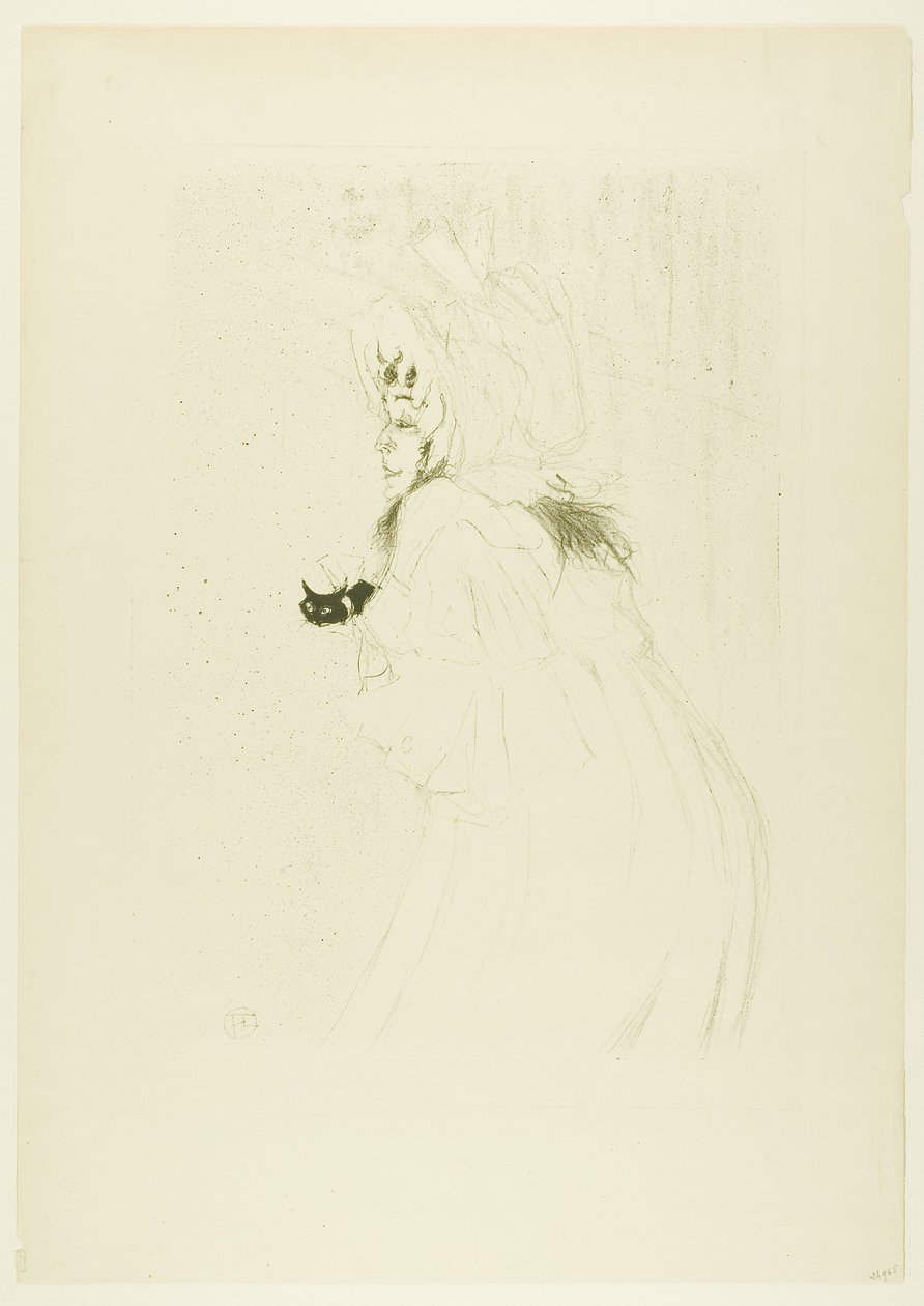 Miss May Belfort die een Buiging Maakt door Henri de Toulouse-Lautrec