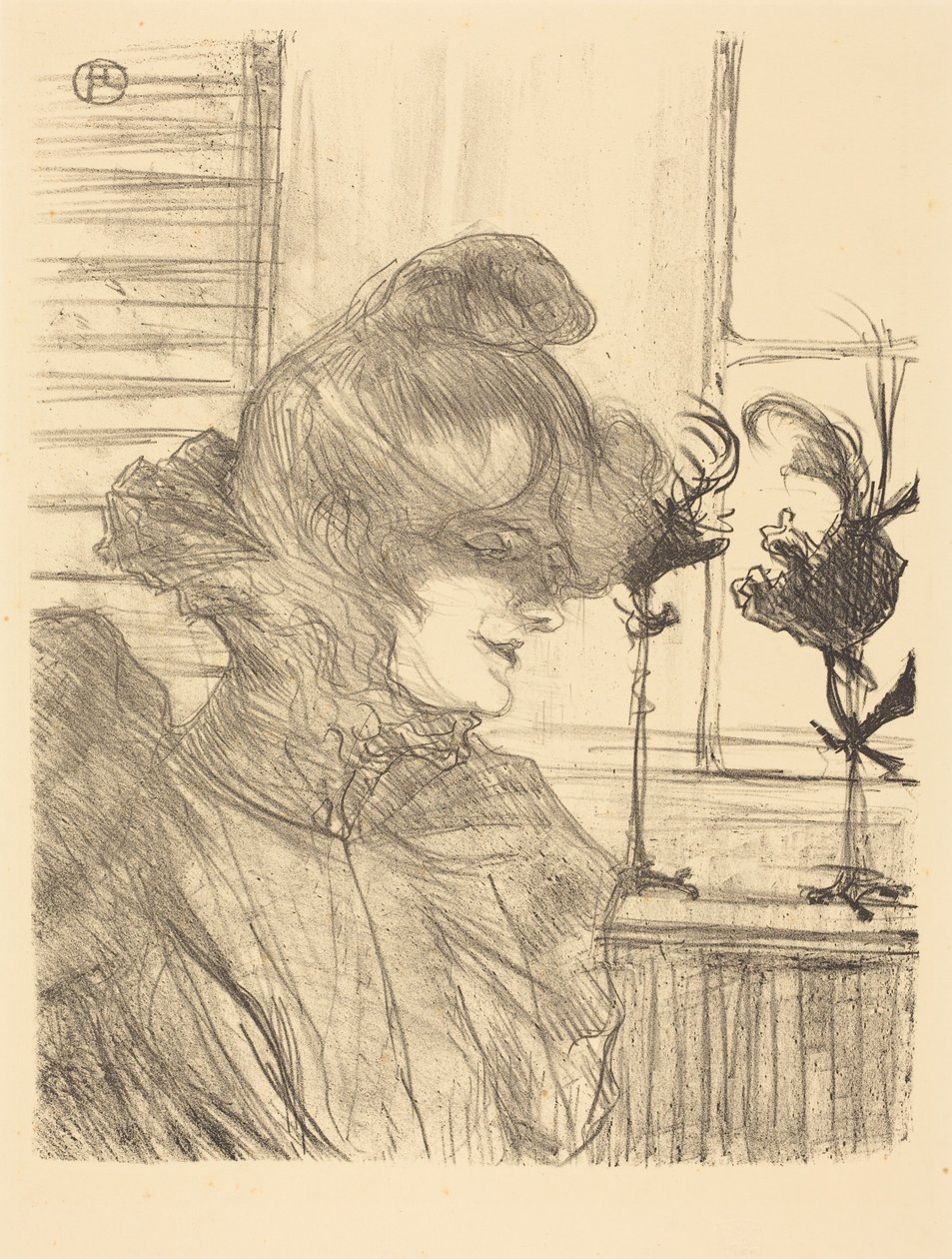 Mme. Le Marguoin, modiste door Henri de Toulouse-Lautrec