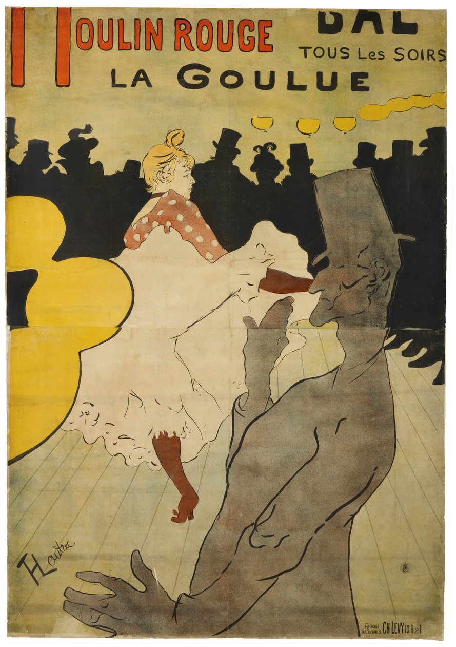 Moulin Rouge - La Goulue door Henri de Toulouse-Lautrec