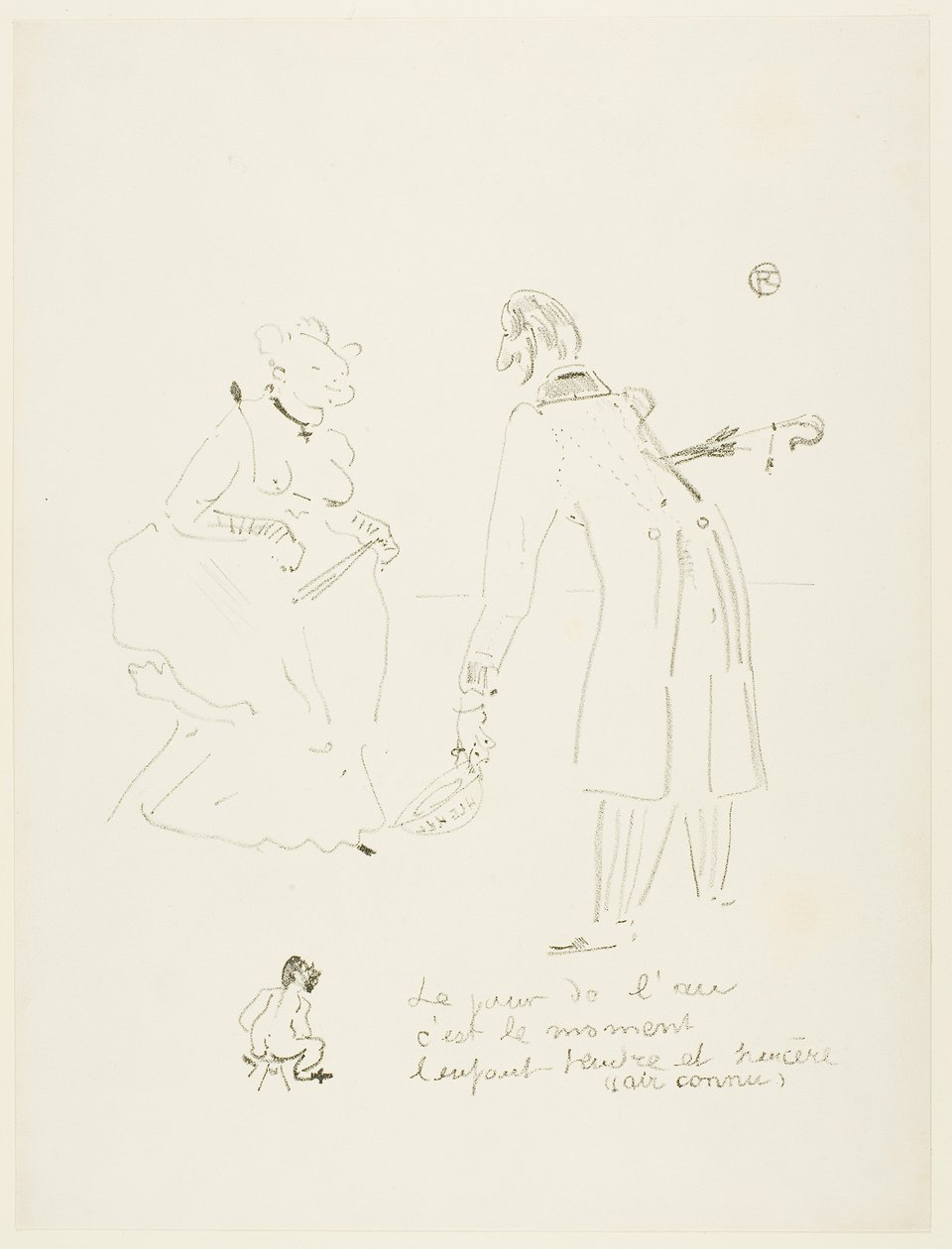 Nieuwjaarswensen door Henri de Toulouse-Lautrec