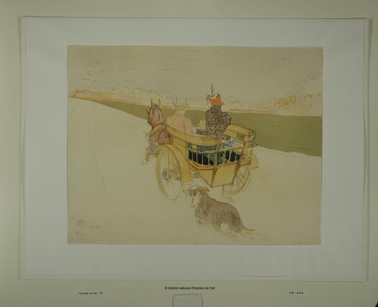 Uitstapje op het platteland door Henri de Toulouse-Lautrec