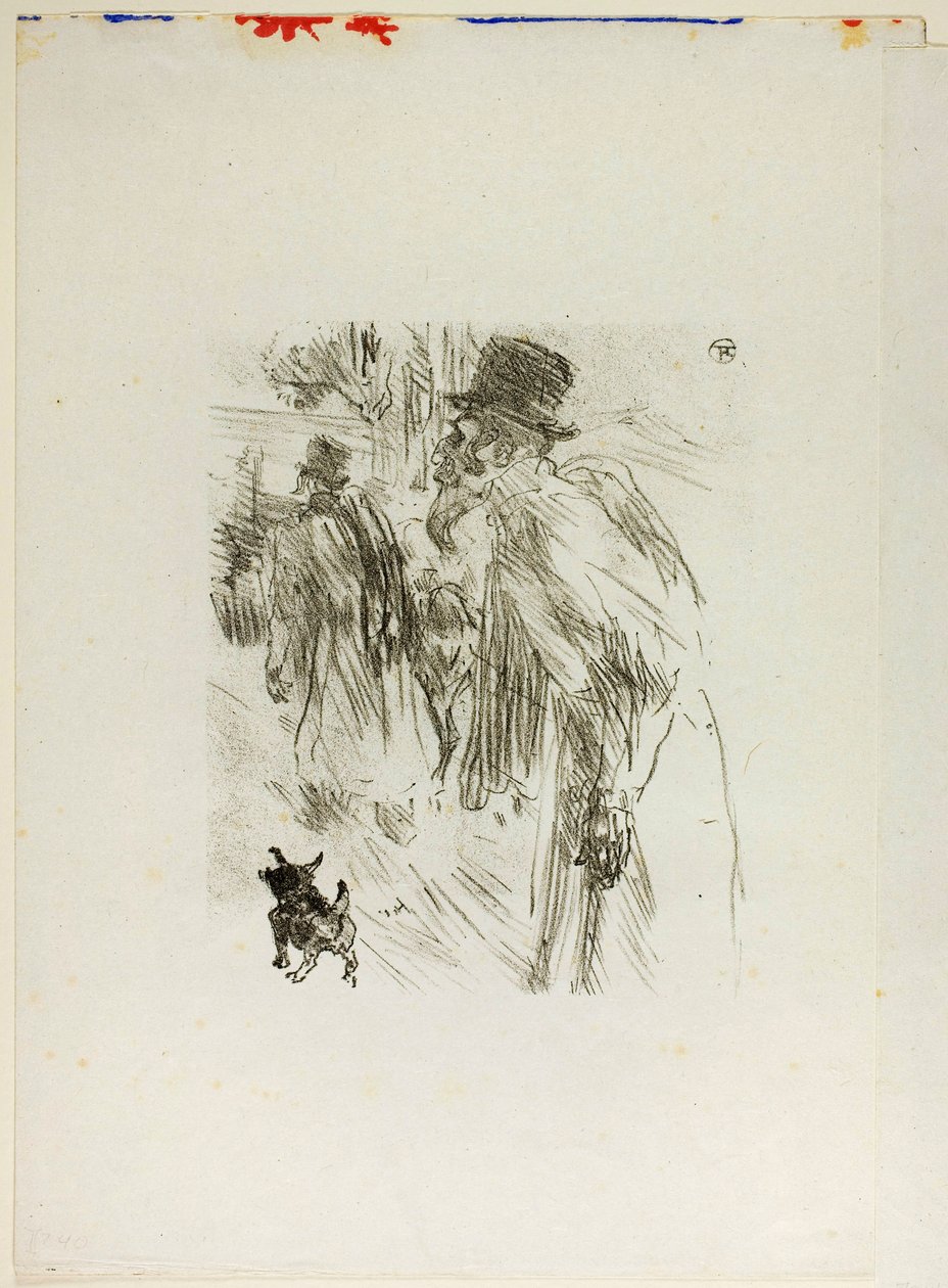 Poolse Joden, Karlsbad, uit Au Pied du Sinaï door Henri de Toulouse-Lautrec