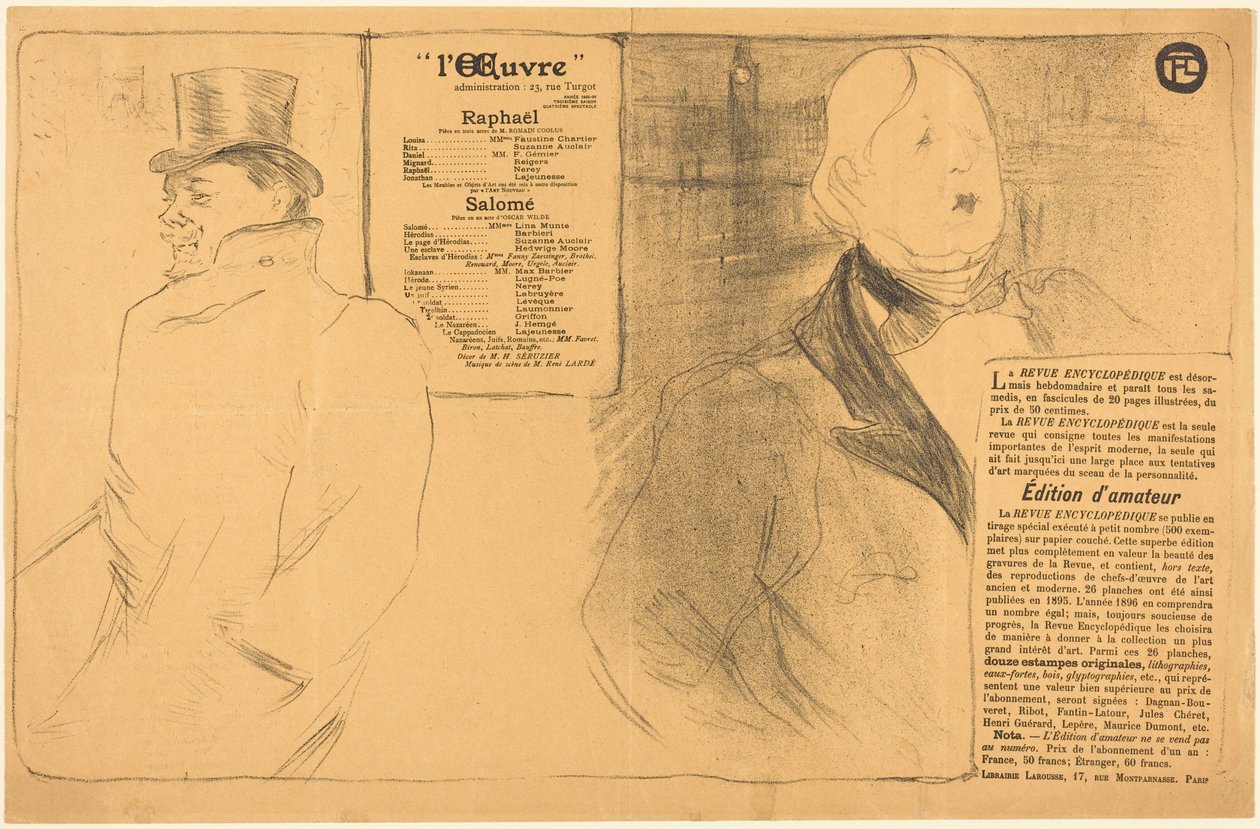 Raphael; Salome door Henri de Toulouse-Lautrec