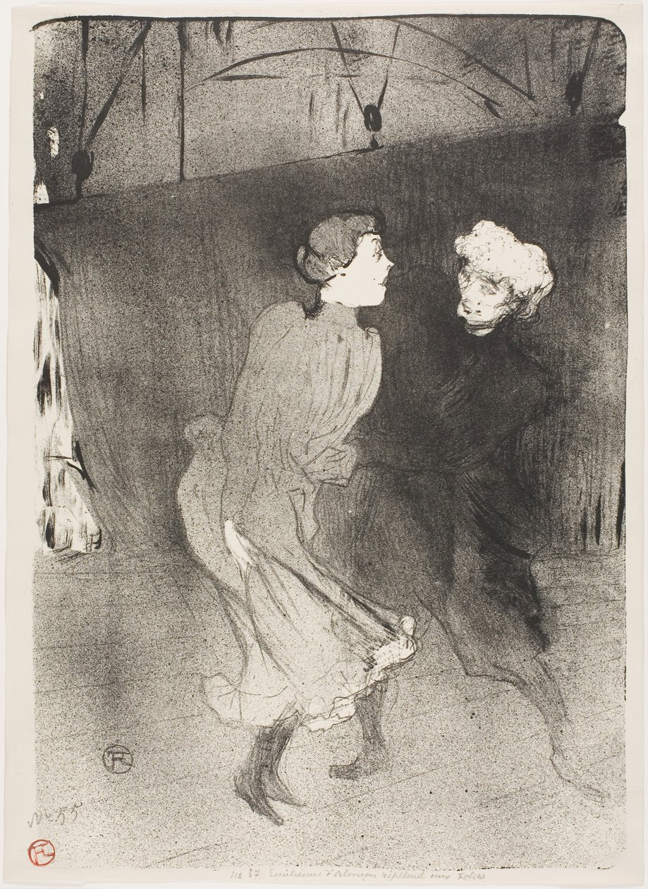 Repetitie in de Folies-Bergère, Emilenne D