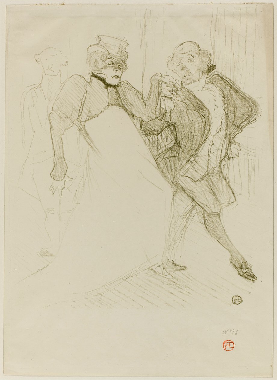 Réjane en Galipaux, in Madame Sans-Gêne door Henri de Toulouse-Lautrec