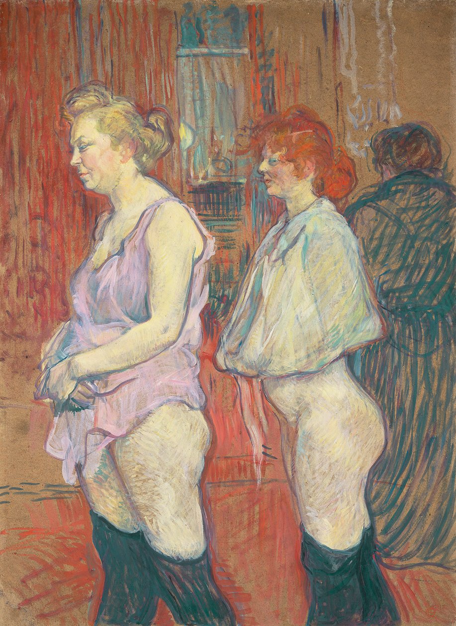 Rue des Moulins door Henri de Toulouse Lautrec