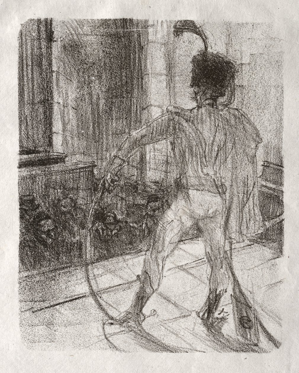 Aan de voet van de Sinaï: Schlomé Fuss in de Synagoge door Henri de Toulouse-Lautrec