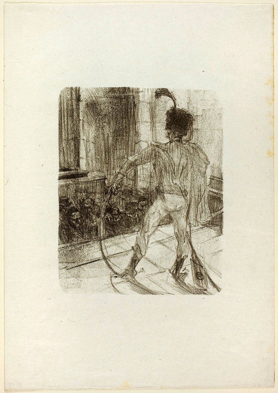 Schlomé Fuss in de Synagoge, uit Au Pied du Sinaï door Henri de Toulouse-Lautrec
