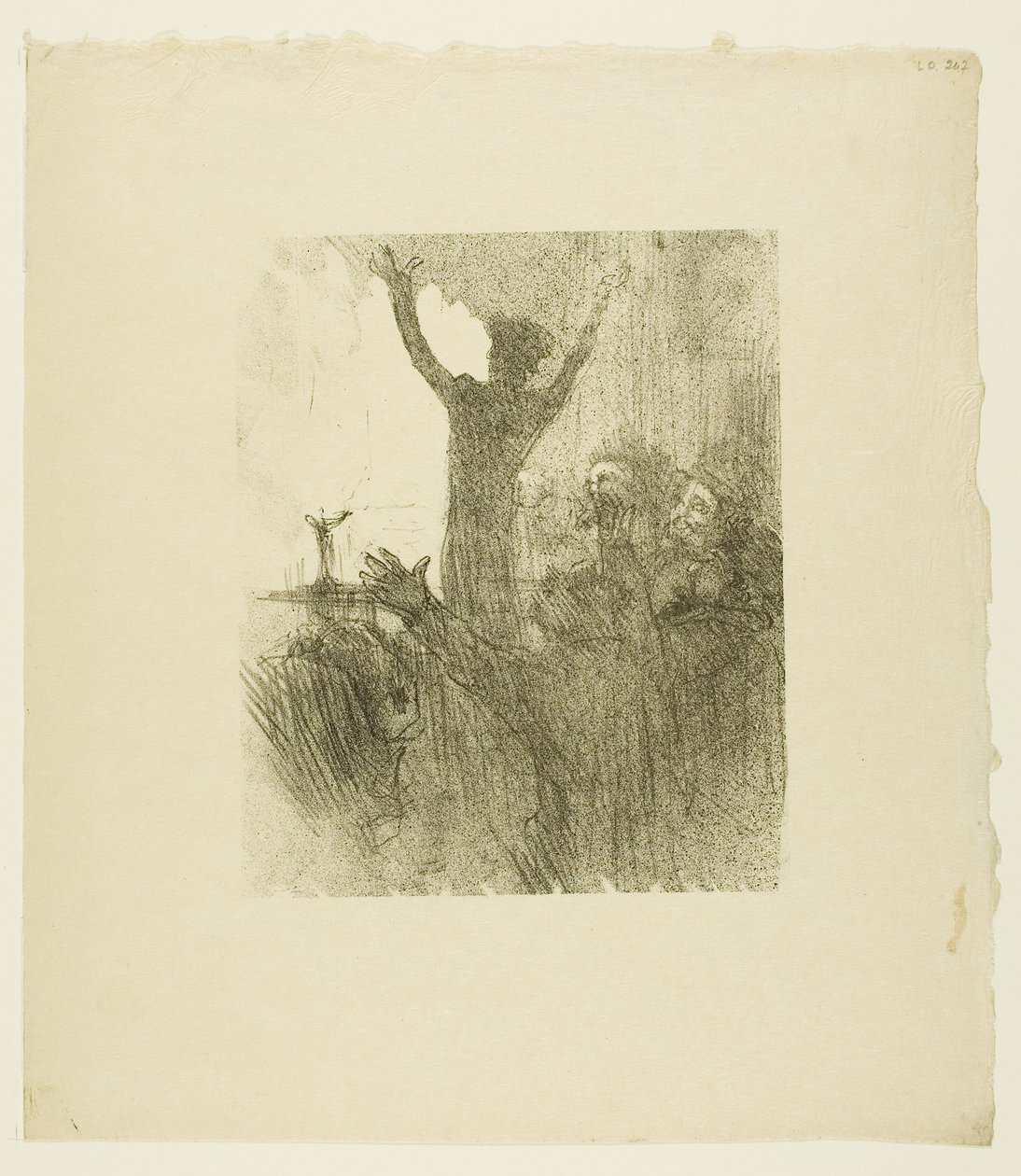 Schlomé Fuss in de Synagoge, uit Au Pied du Sinaï door Henri de Toulouse-Lautrec