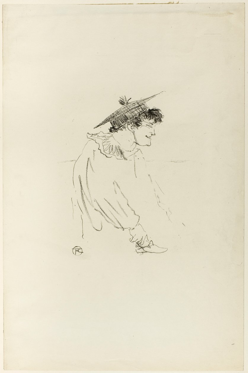 Klein Engels meisje (Miss Dolly) door Henri de Toulouse-Lautrec