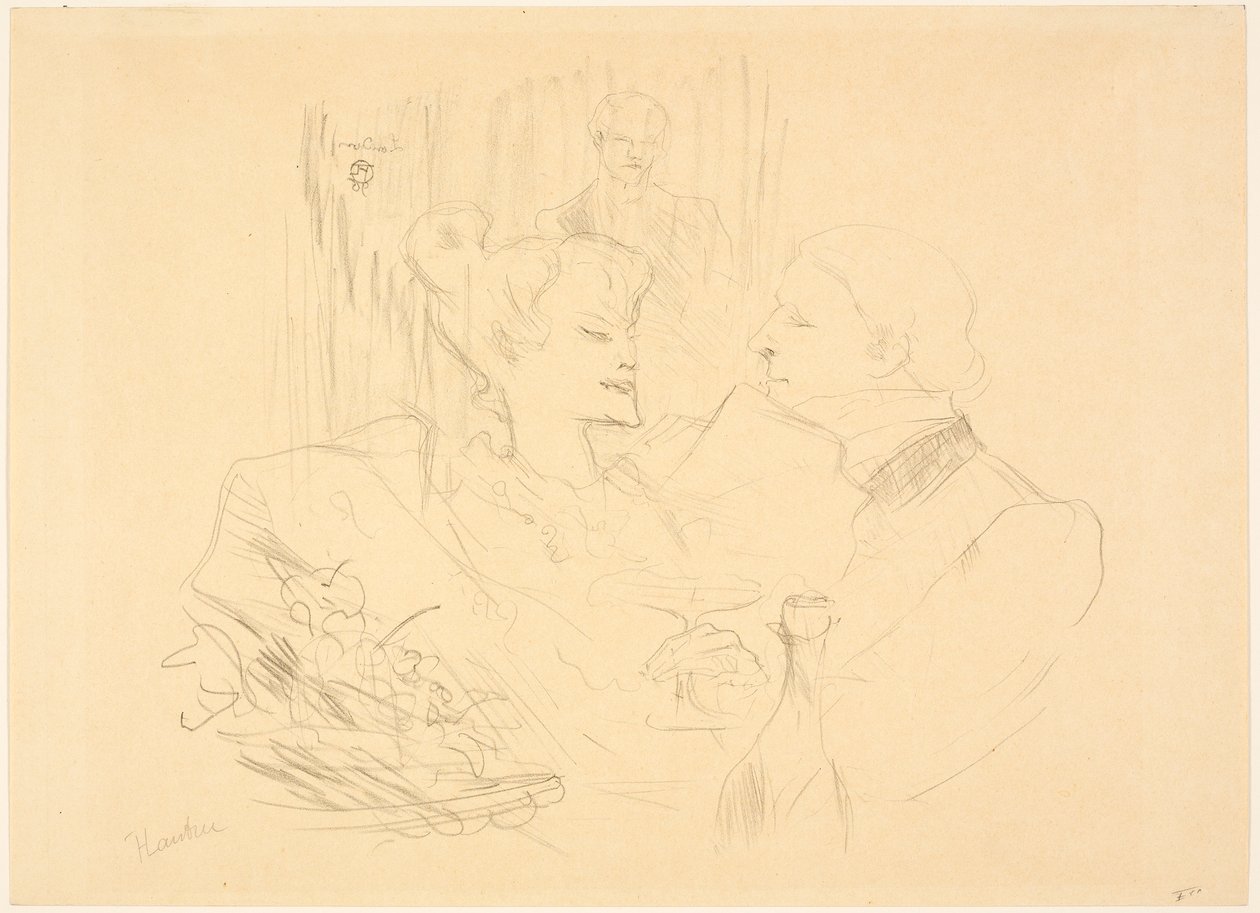 Avondmaal in Londen door Henri de Toulouse-Lautrec