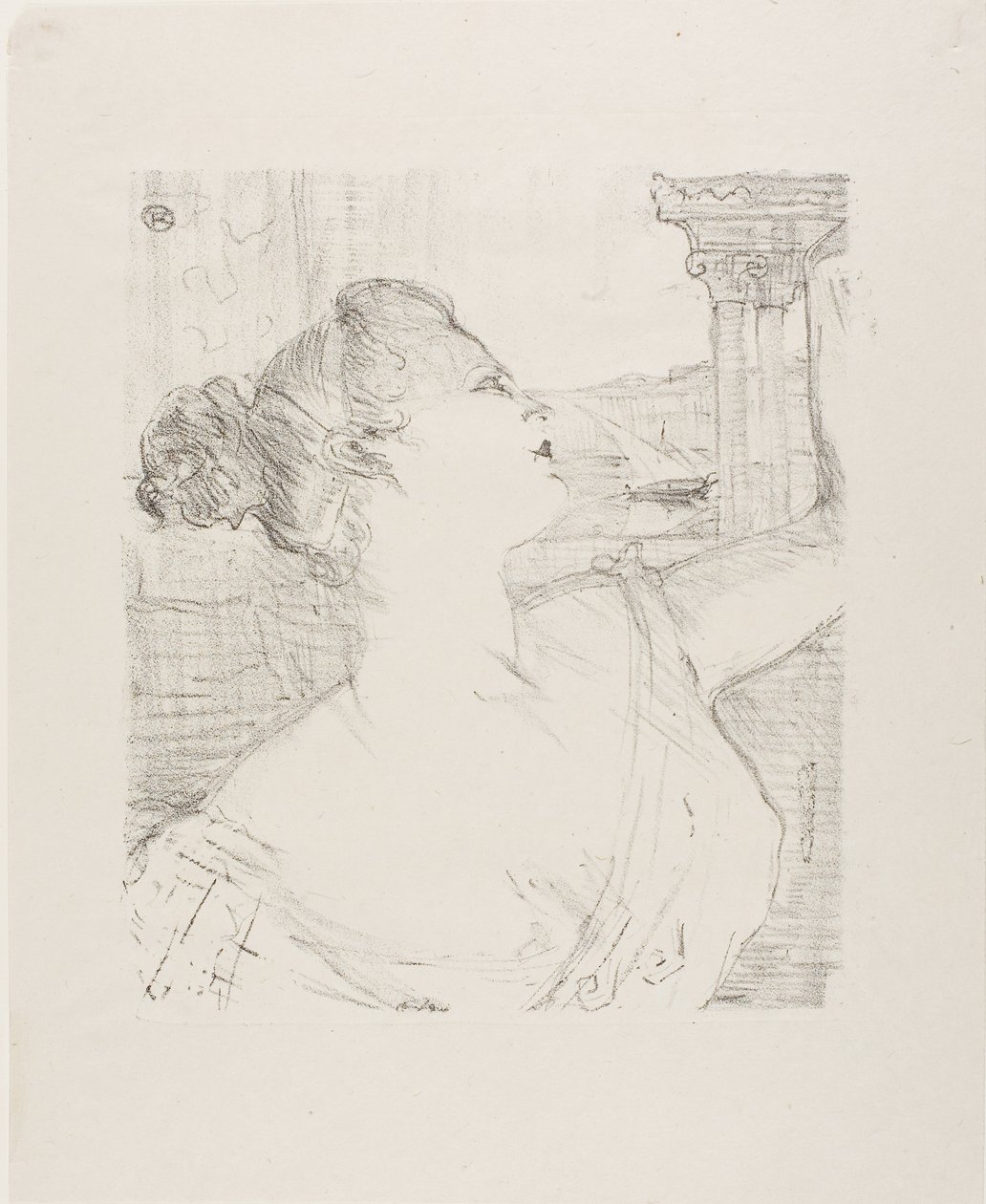Sybil Sanderson, van Treize Lithografieën door Henri de Toulouse-Lautrec