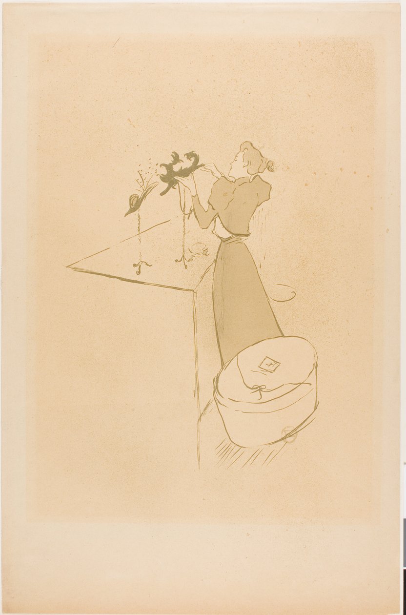 De Hoedenmaakster, Renée Vert door Henri de Toulouse-Lautrec