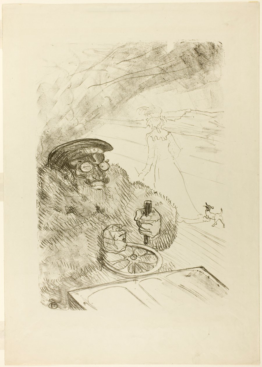 De Automobilist door Henri de Toulouse-Lautrec