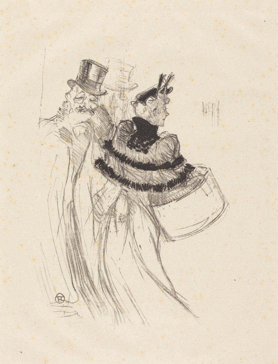 The Old Gentlemen (De oude heren) door Henri de Toulouse-Lautrec