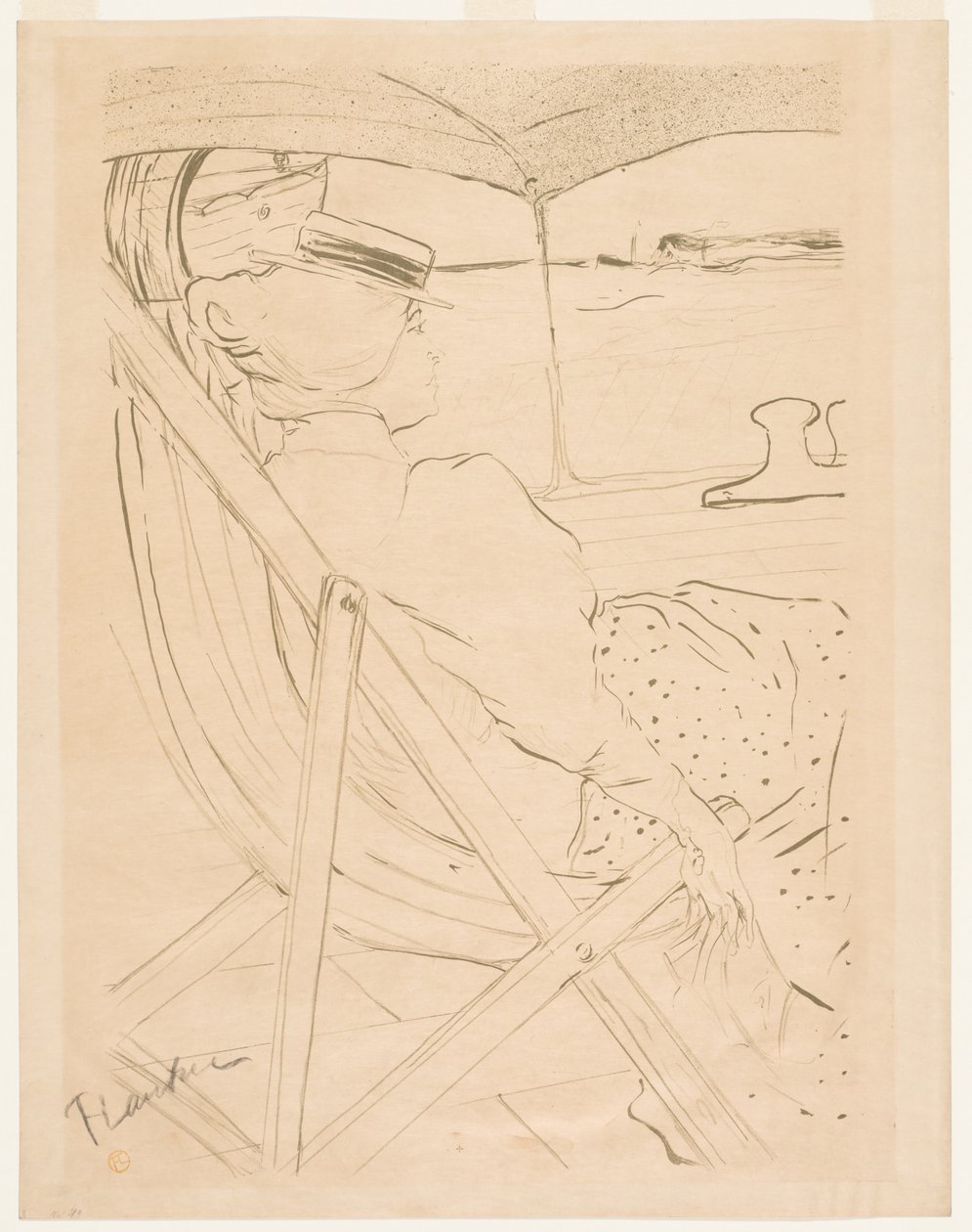 De passagier van 54 door Henri de Toulouse-Lautrec