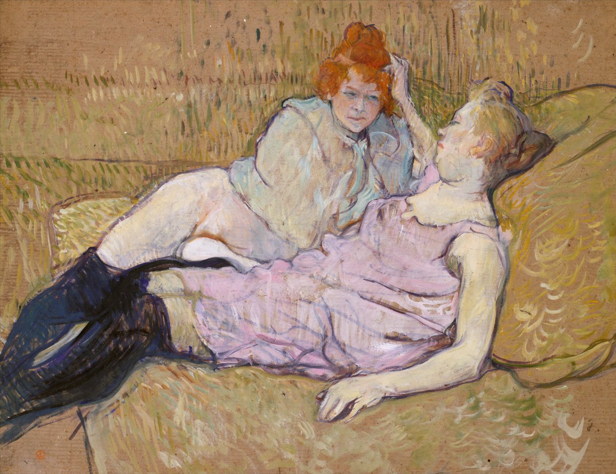 De sofa door Henri de Toulouse-Lautrec