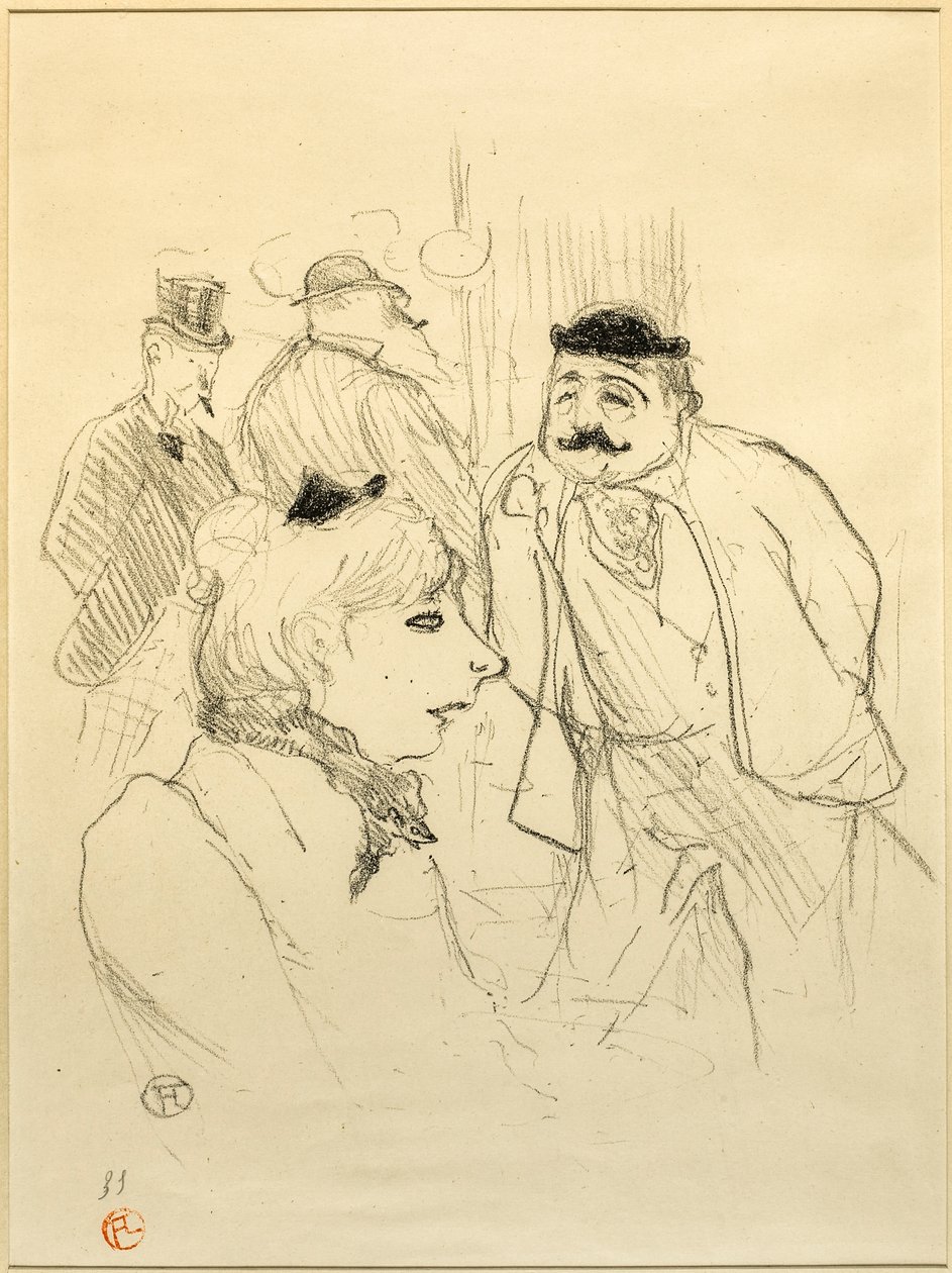 De Stalk—Moulin Rouge door Henri de Toulouse-Lautrec