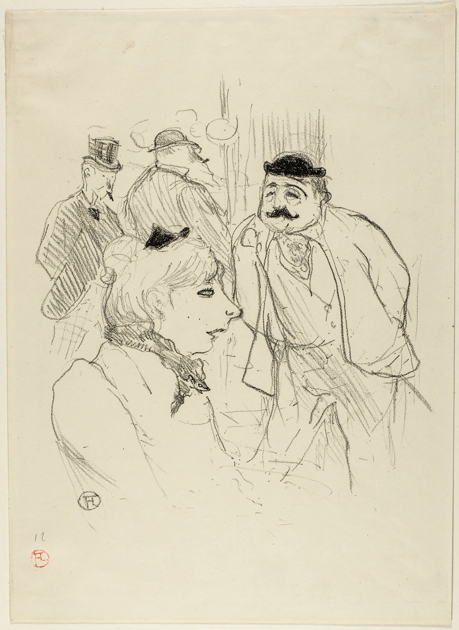 De Stalk—Moulin Rouge door Henri de Toulouse-Lautrec