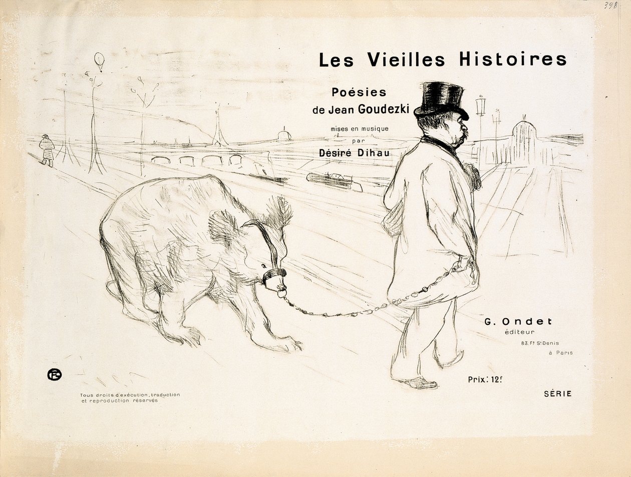 Omslag van "Les Vieilles Histoires" door Henri de Toulouse-Lautrec