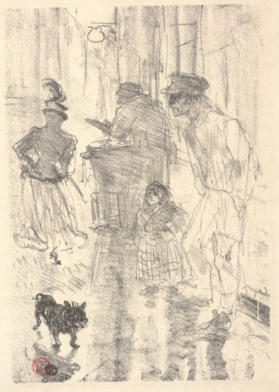 Visage door Henri de Toulouse Lautrec