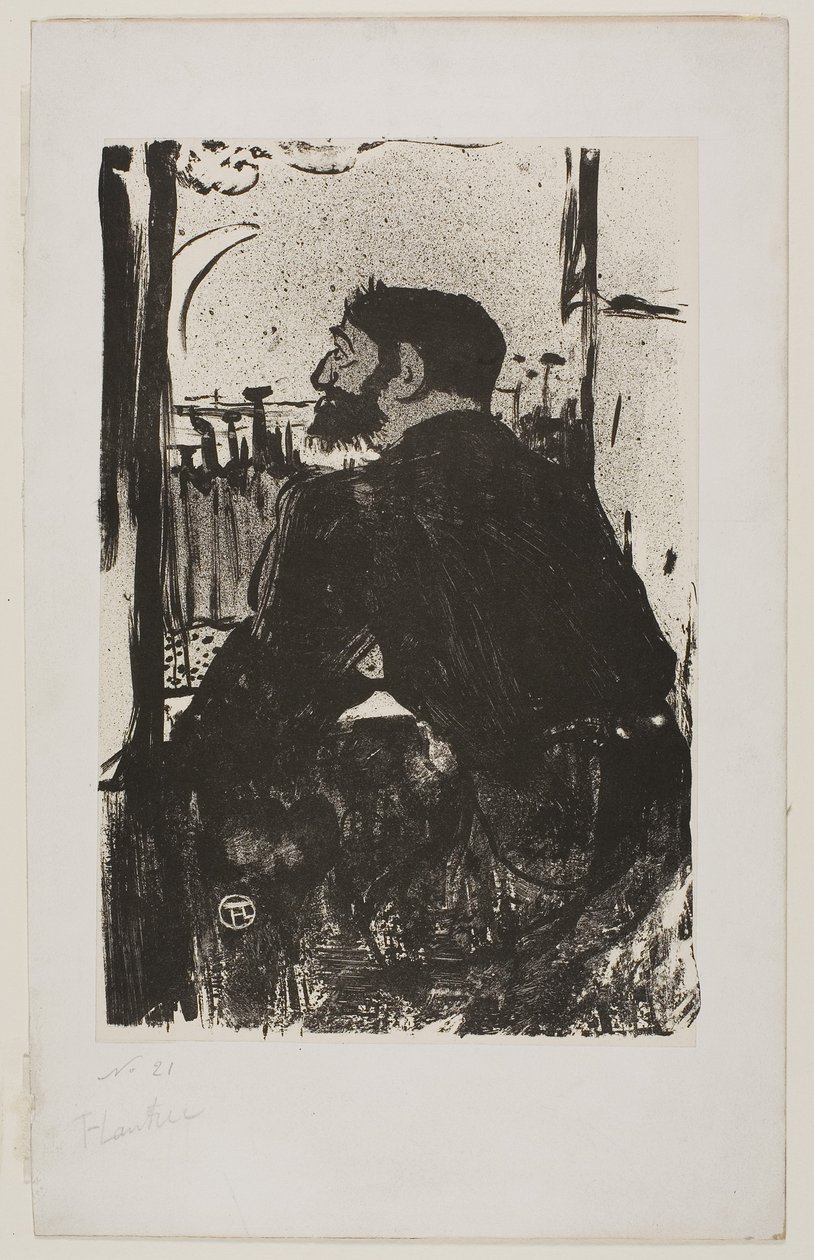 Witte nacht door Henri de Toulouse-Lautrec