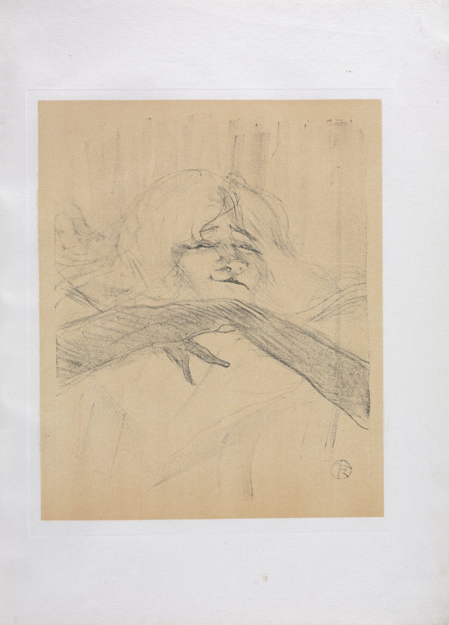 Yvette Guilbert-Engelse Serie: Linger Longer Loo door Henri de Toulouse-Lautrec