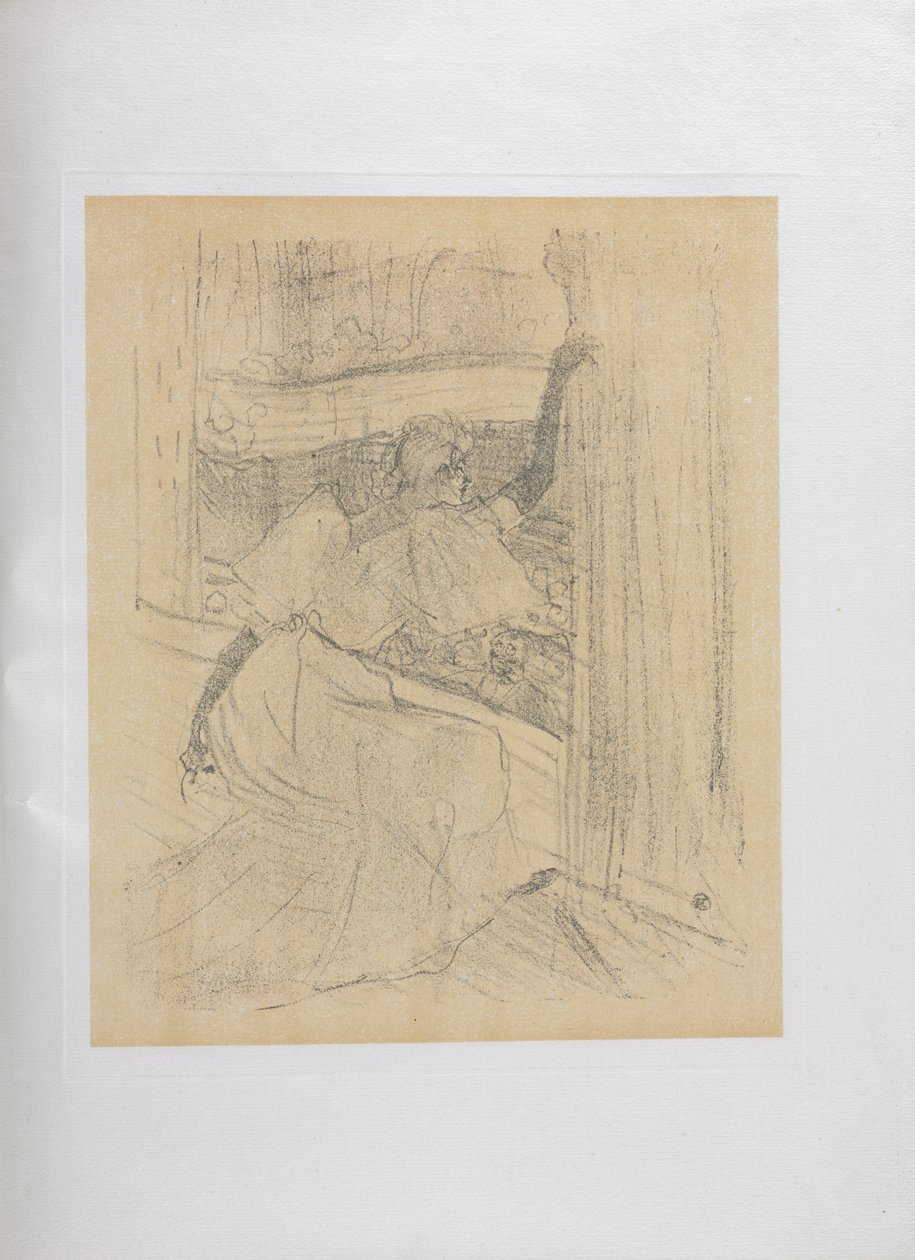 Yvette Guilbert-Engelse Serie: Saluant le public door Henri de Toulouse-Lautrec