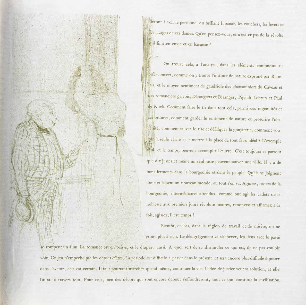 Yvette Guilbert-Franse Serie: Nr. 15 door Henri de Toulouse-Lautrec