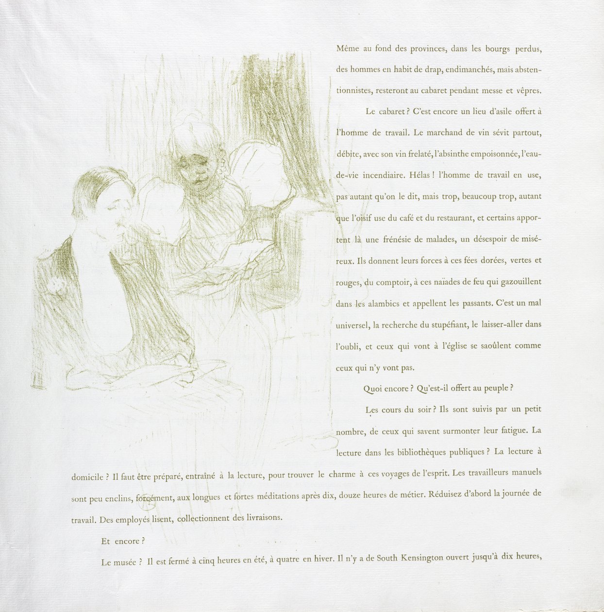 Yvette Guilbert-Franse Serie: Nr. 8 door Henri de Toulouse-Lautrec