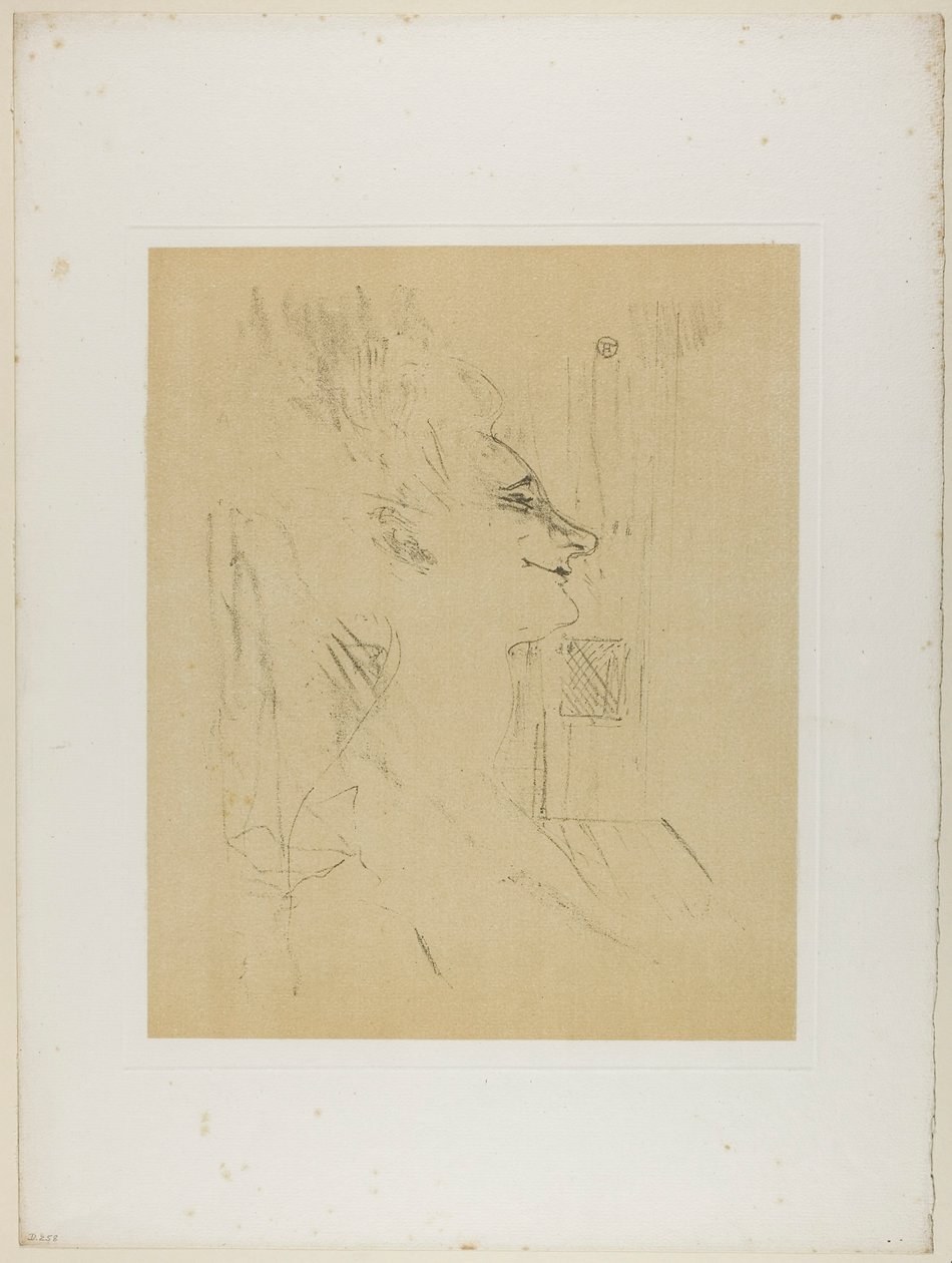 Yvette Guilbert—Soûlarde, uit Yvette Guilbert door Henri de Toulouse-Lautrec