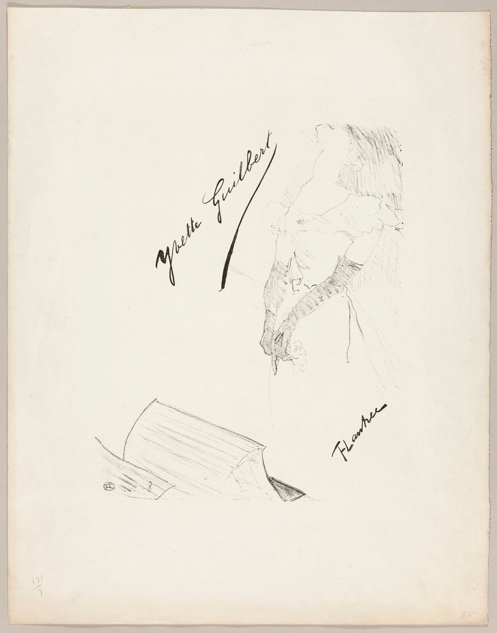 Yvette Guilbert door Henri de Toulouse-Lautrec