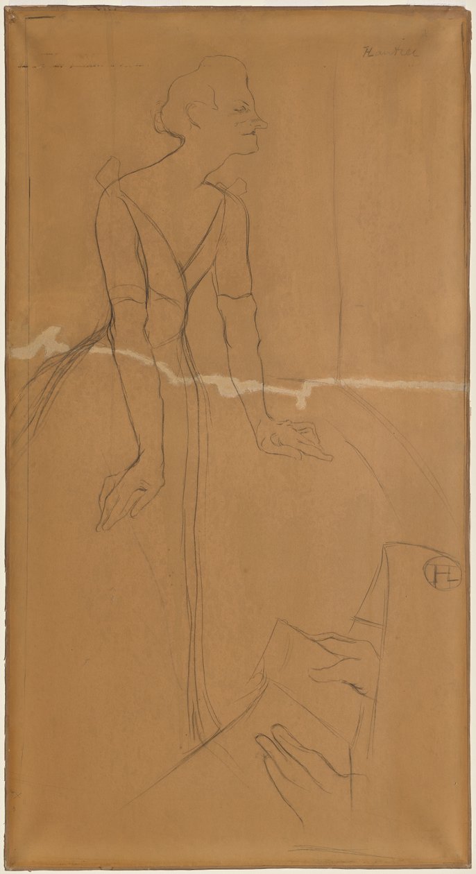 Yvette Guilbert door Henri de Toulouse-Lautrec