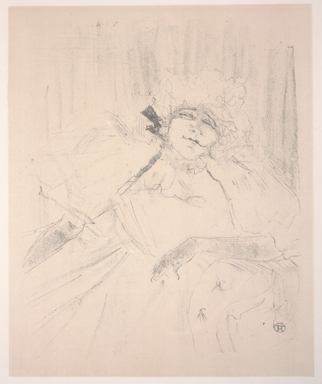 Yvette Guilbert door Henri de Toulouse Lautrec