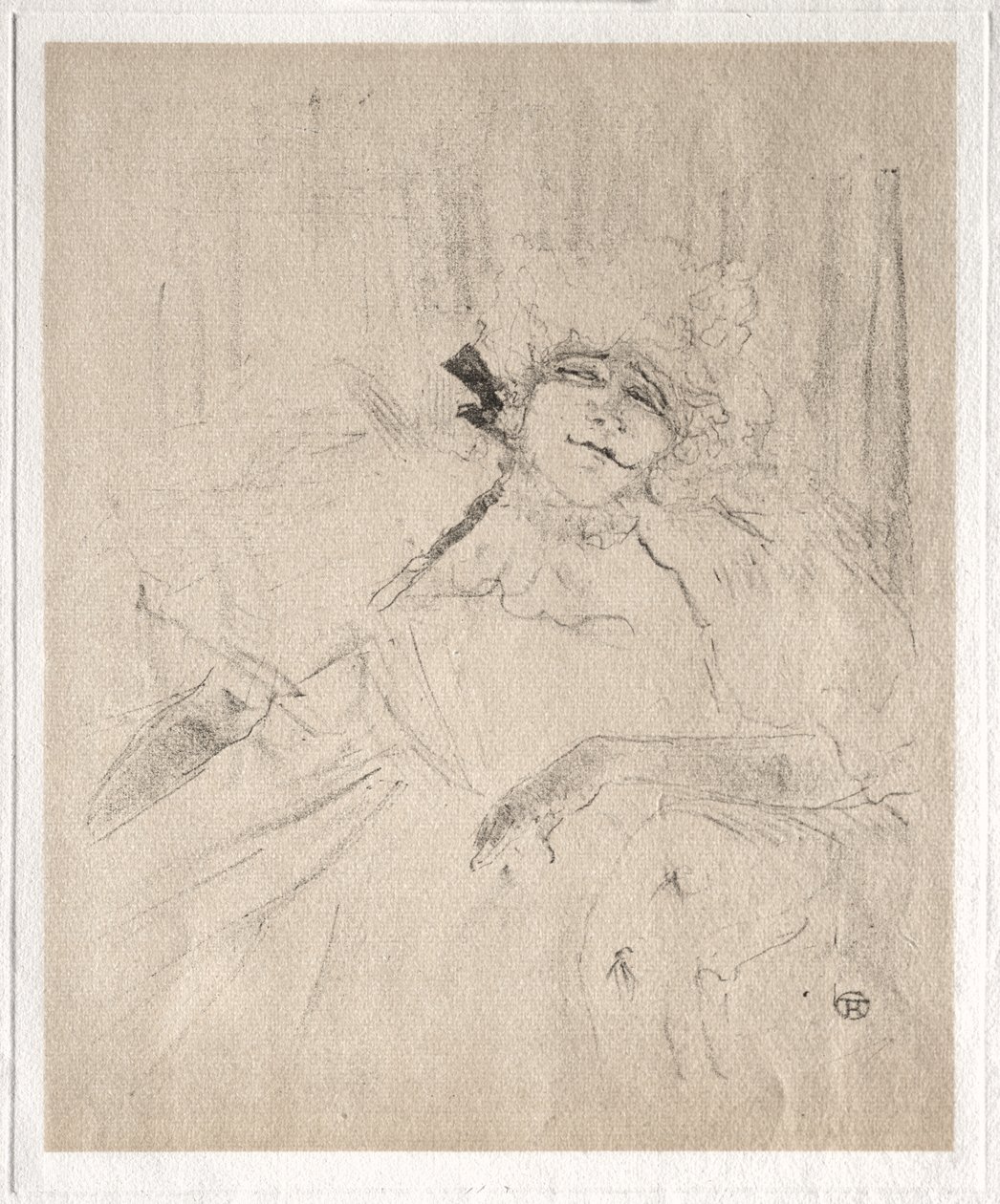Yvette Guilbert: Chanson Ancienne door Henri de Toulouse-Lautrec