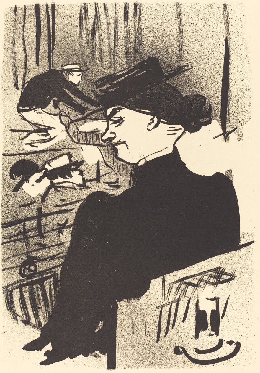 Een toeschouwer Une spectatrice, 1893 door Henri de Toulouse Lautrec