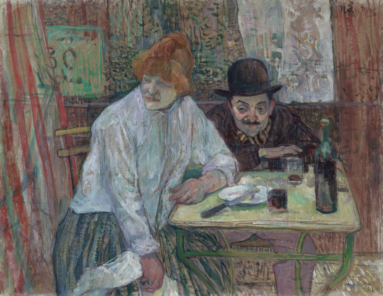 In café La Mie door Henri de Toulouse Lautrec