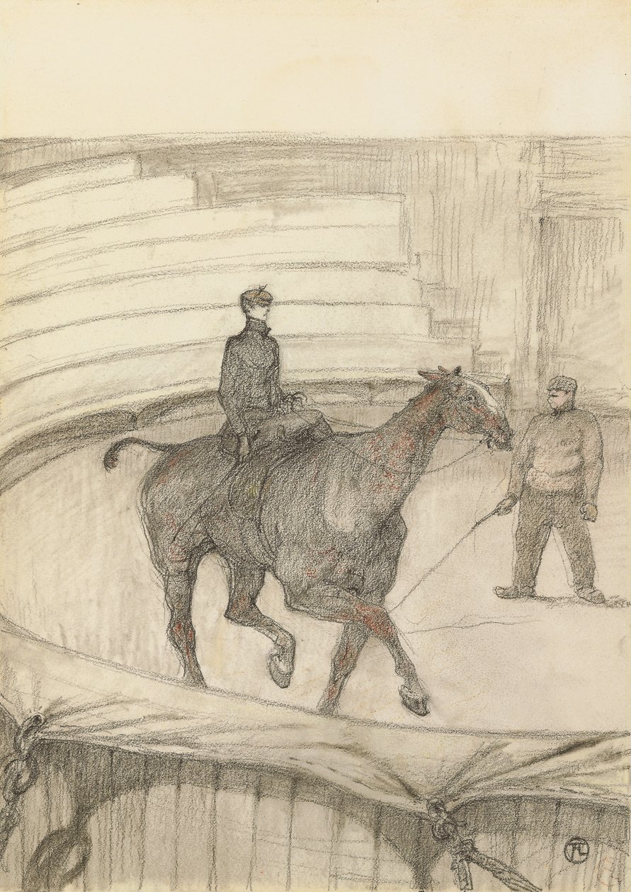 In het circus: repetitie, 1899 door Henri de Toulouse Lautrec