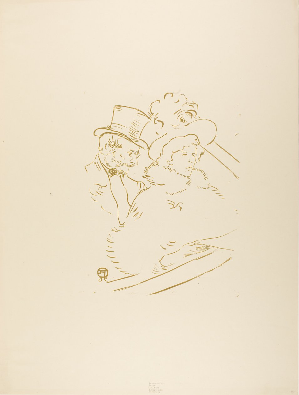 Bij het concert door Henri de Toulouse Lautrec