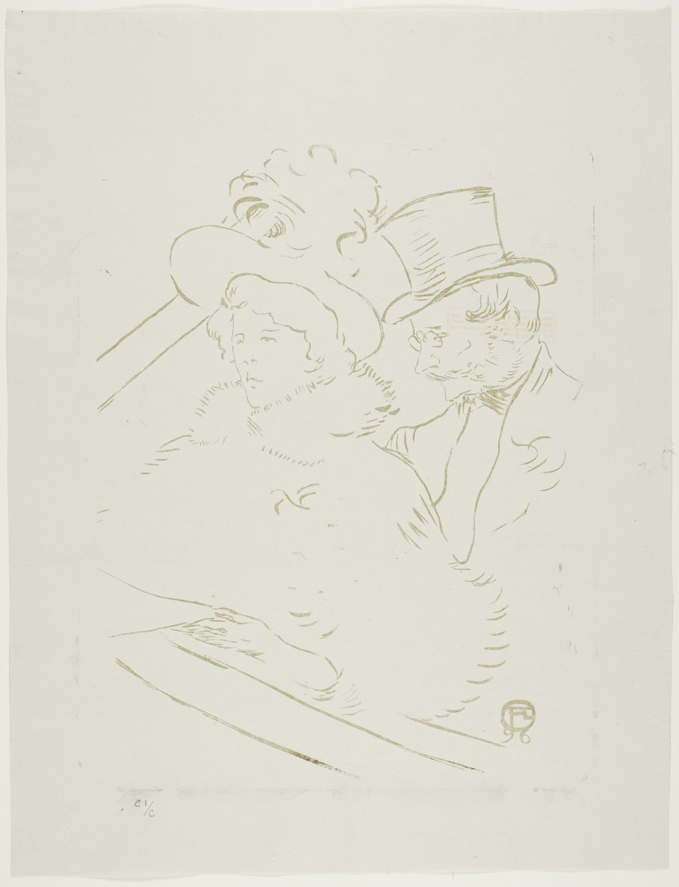 Bij het Concert door Henri de Toulouse Lautrec