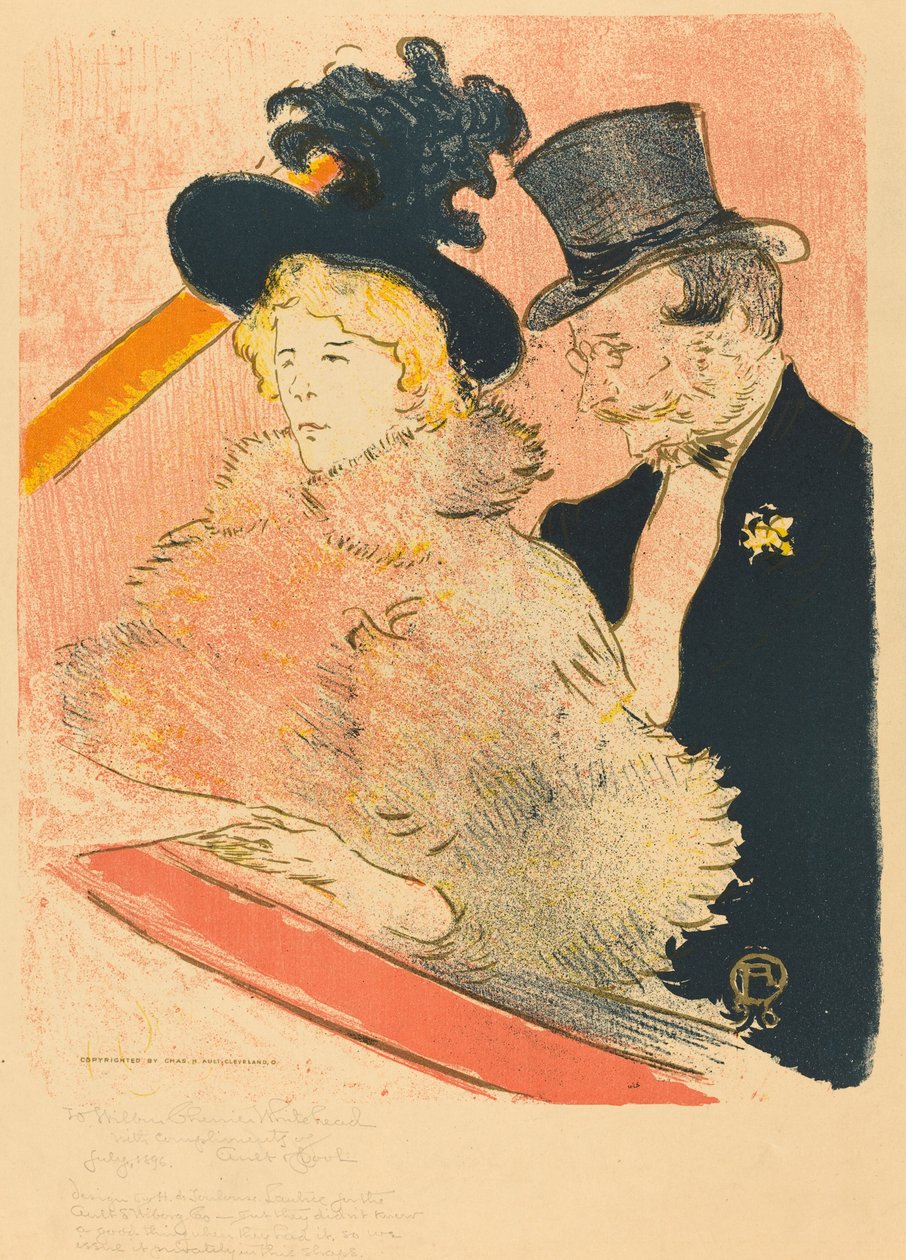 Bij het Concert, 1896 door Henri de Toulouse Lautrec
