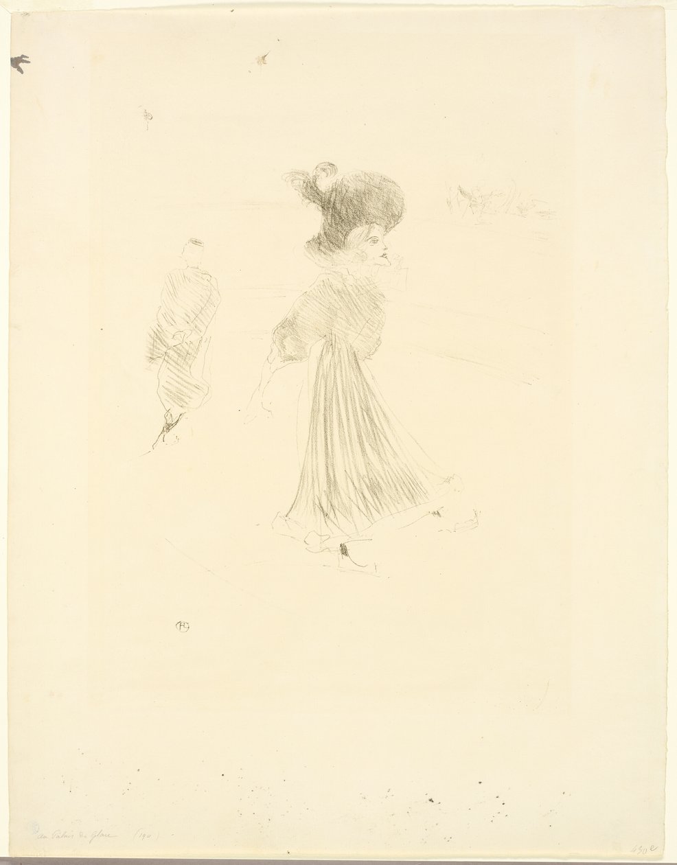 Bij het IJspaleis door Henri de Toulouse Lautrec