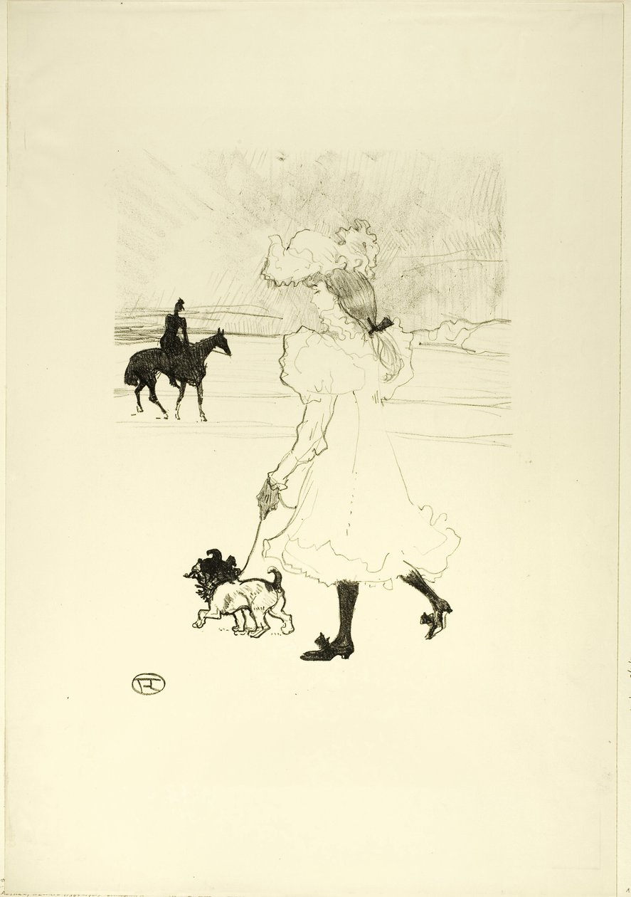 In het Bos door Henri de Toulouse Lautrec