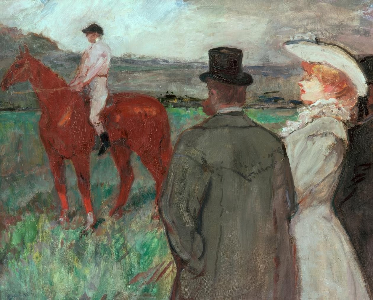 Bij de races door Henri de Toulouse Lautrec