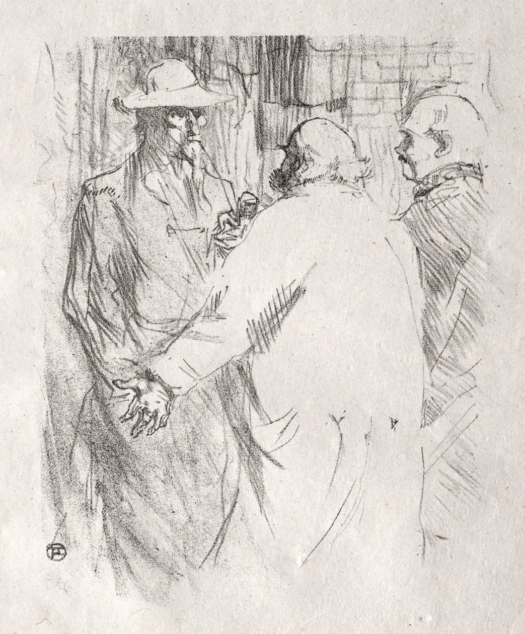 Aan de voet van de Sinaï: Clemenceau in Busk, 1898 door Henri de Toulouse Lautrec