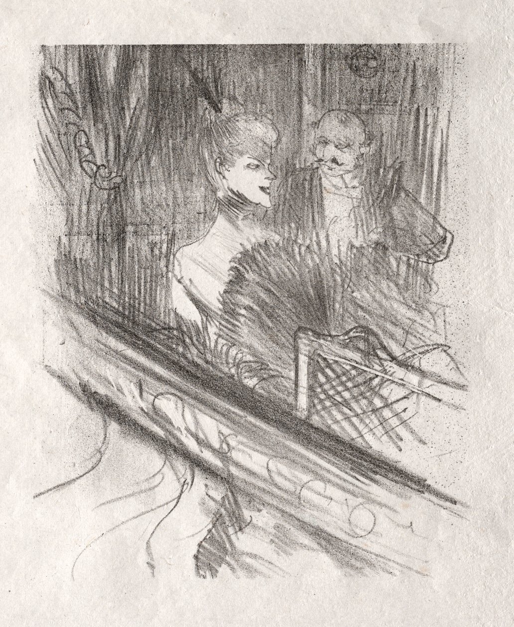 Aan de voet van de Sinaï: Le Baron Moïse, 1898 door Henri de Toulouse Lautrec